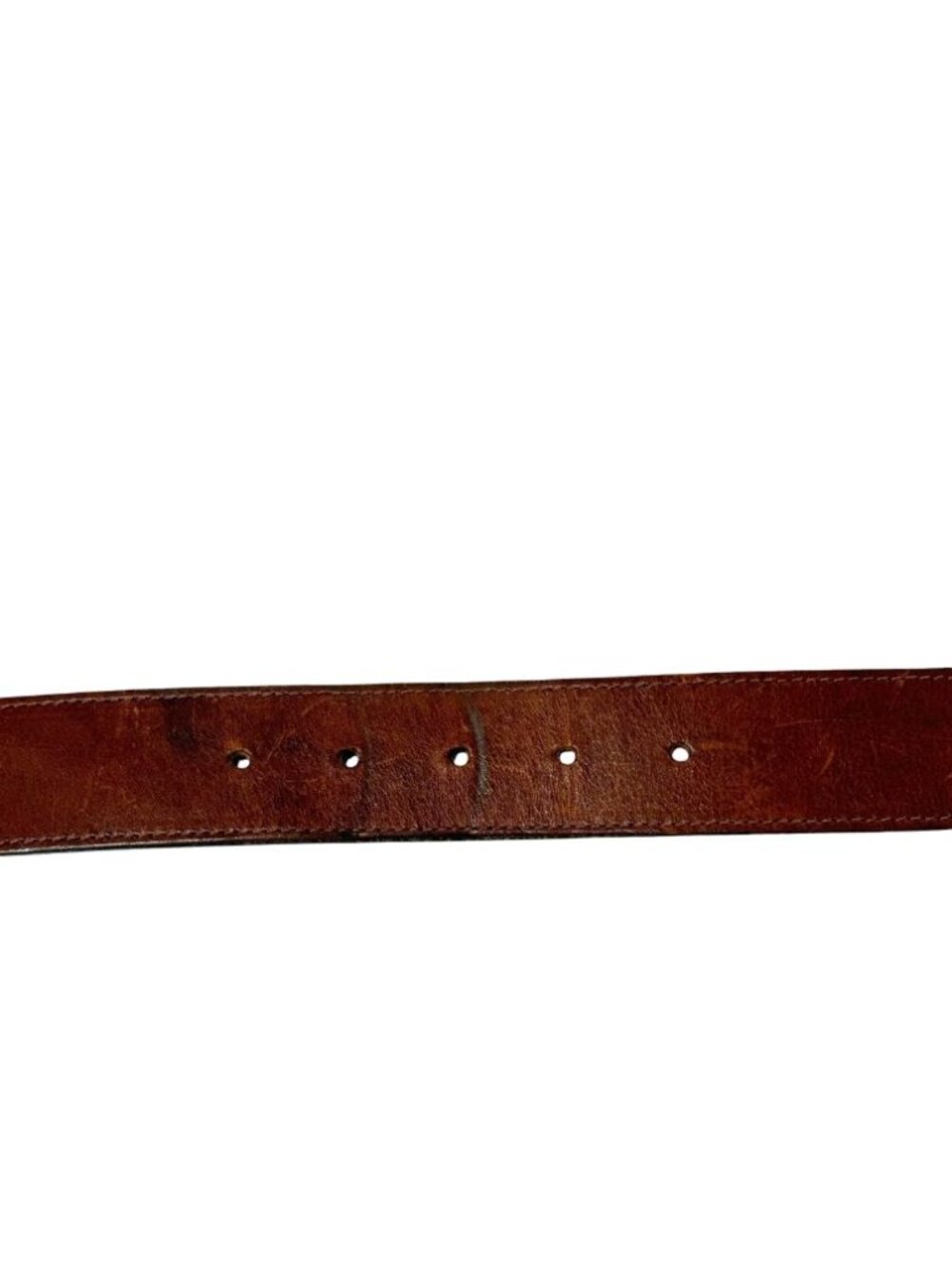 Streets Ahead Womens Statement Belt Brown Leather Silver-Tone Buckle Boho Size S - Picture 8 of 14